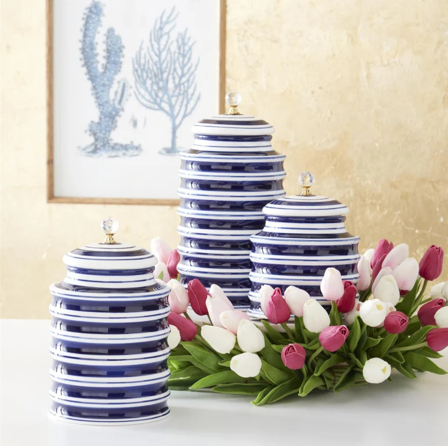 22" Fuchsia Pink & White Real Touch Mini Tulip Wreath - Image 4