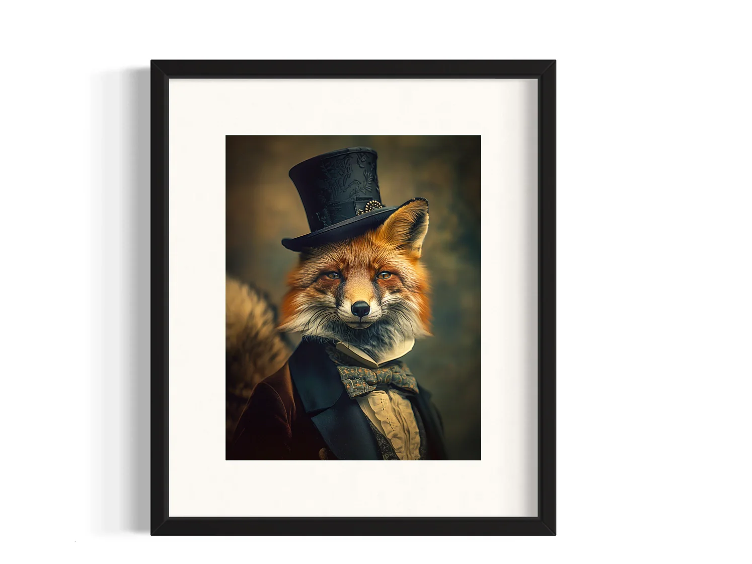 8x10 Sophisticated Fox Print Wall Decor - Image 3