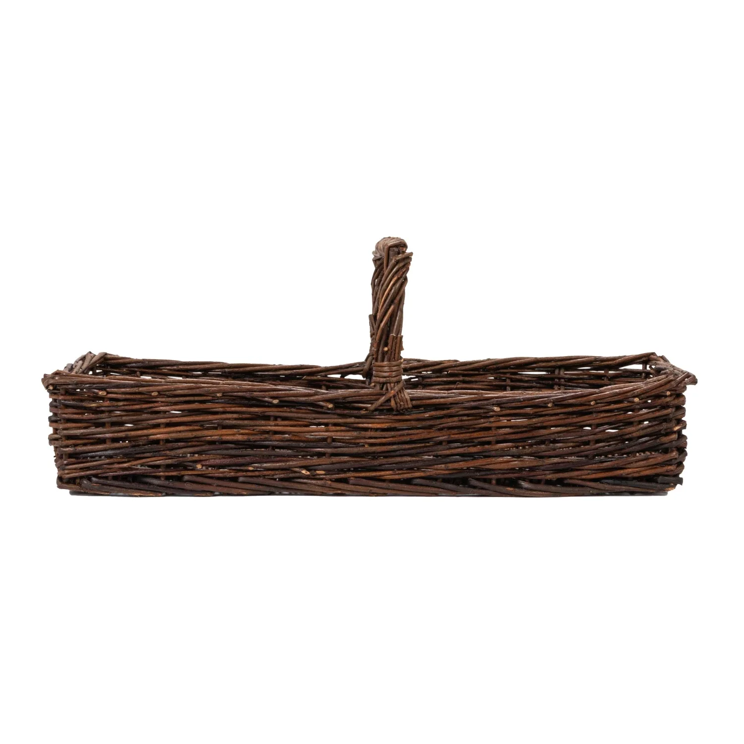 Hand Woven Reed Gathering Basket - Image 3