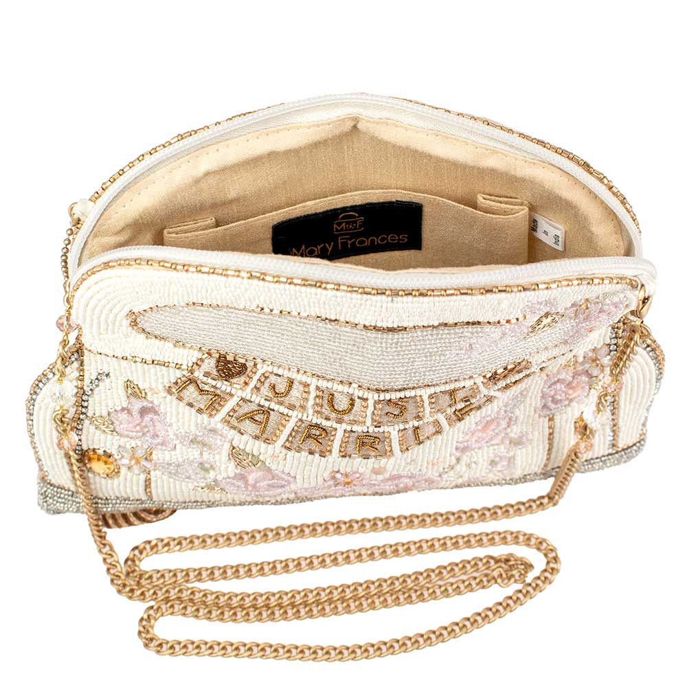 Mary Frances Just Married Beaded Car Image Crossbody Handbag - Image 5