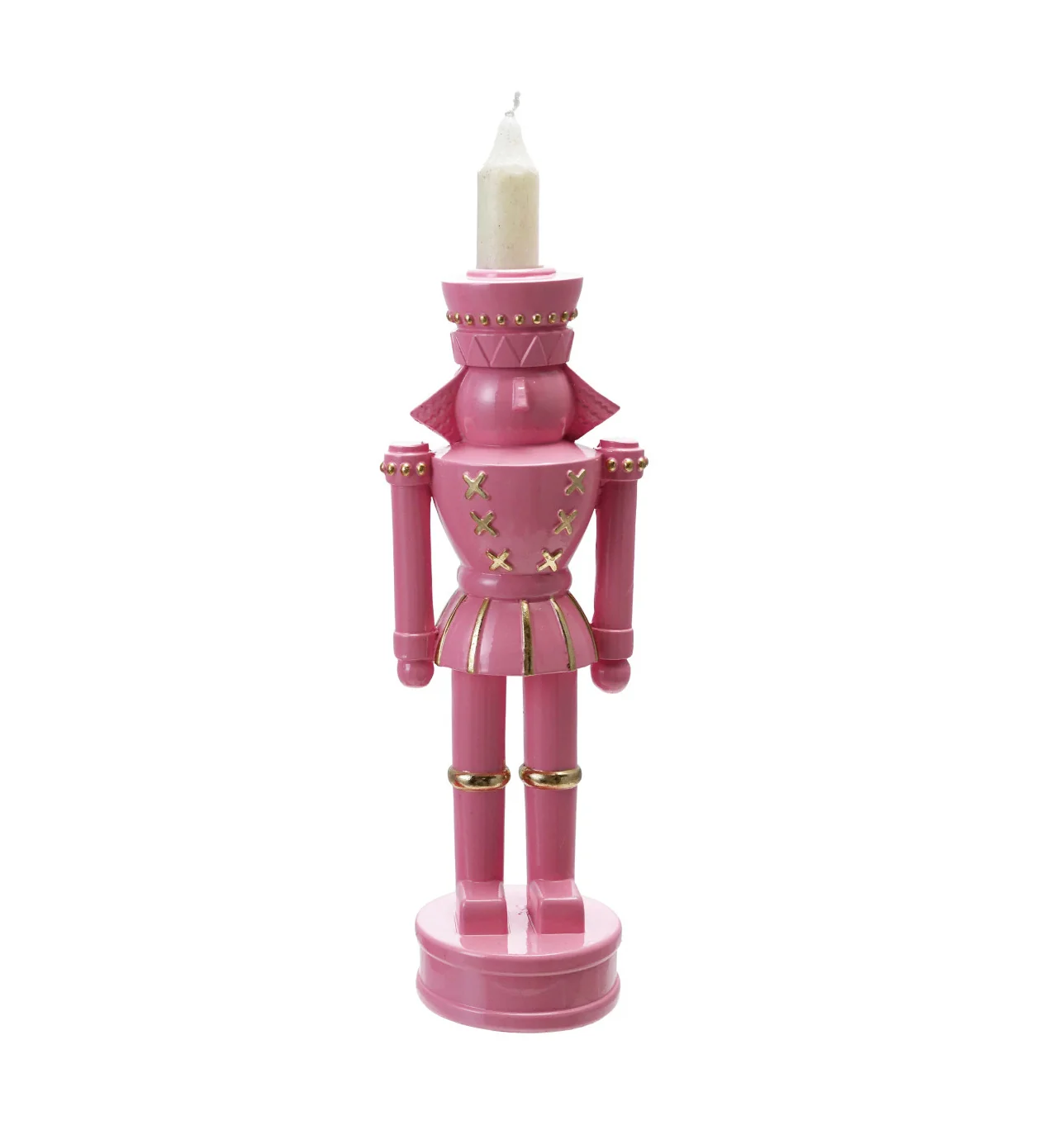 Nutcracker Shaped Taper Candle Holder - Choose Color - Image 3