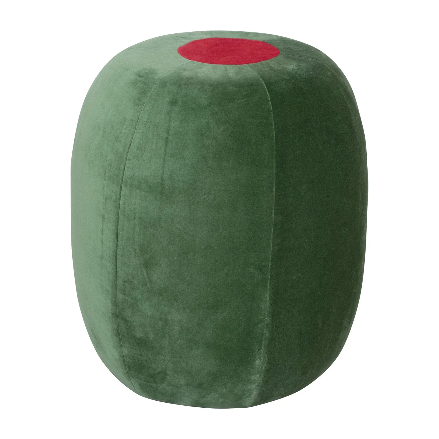 Velvet Olive Shaped Ottoman Stool - Limited - Image 3