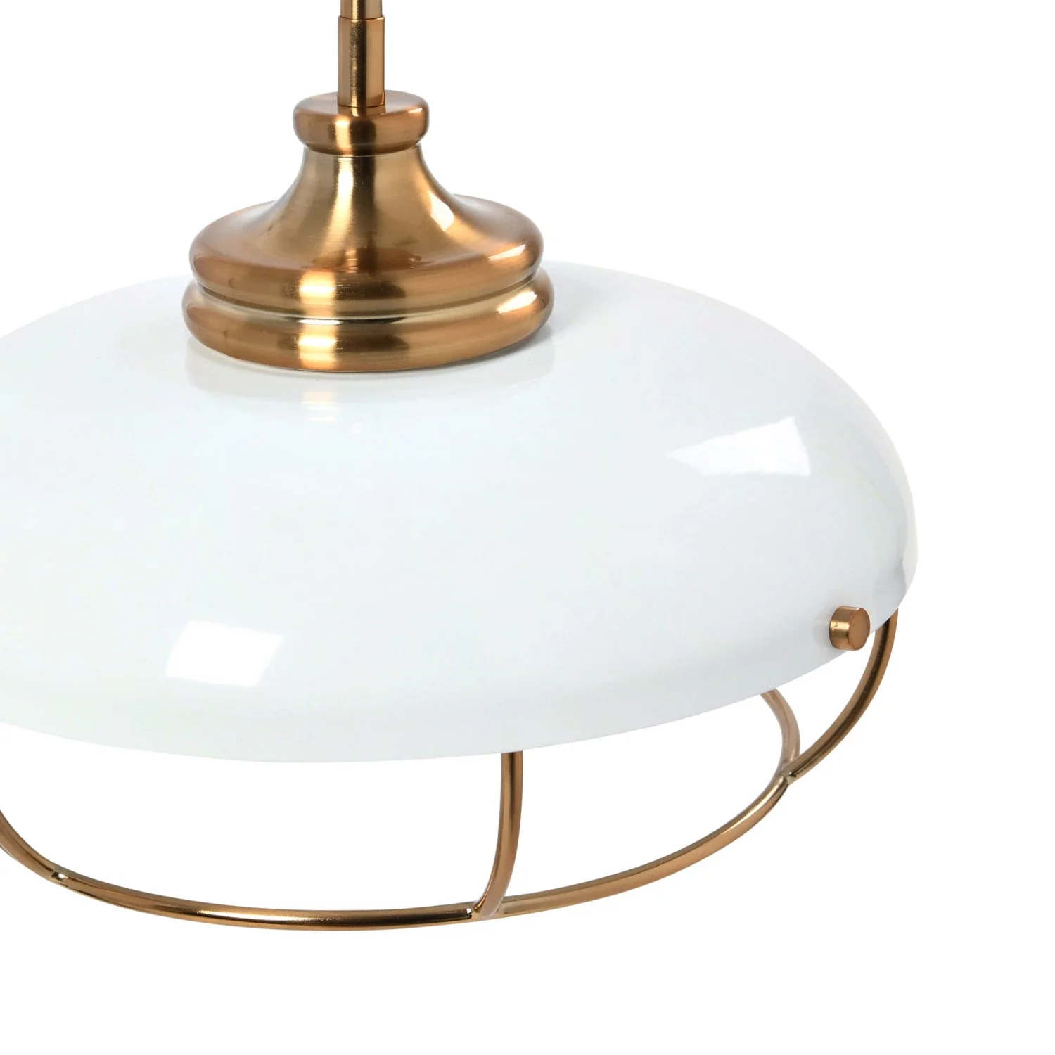 Robert Stevenson Lighting Presley Caged Dome Metal Ceiling Light - Image 3
