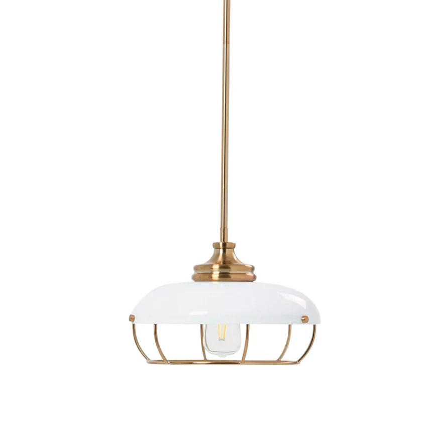 Robert Stevenson Lighting Presley Caged Dome Metal Ceiling Light - Image 5