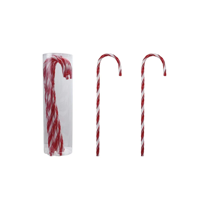 Set of 10 Plastic Candy Cane Drink Stirrers - Choose Size - Image 3