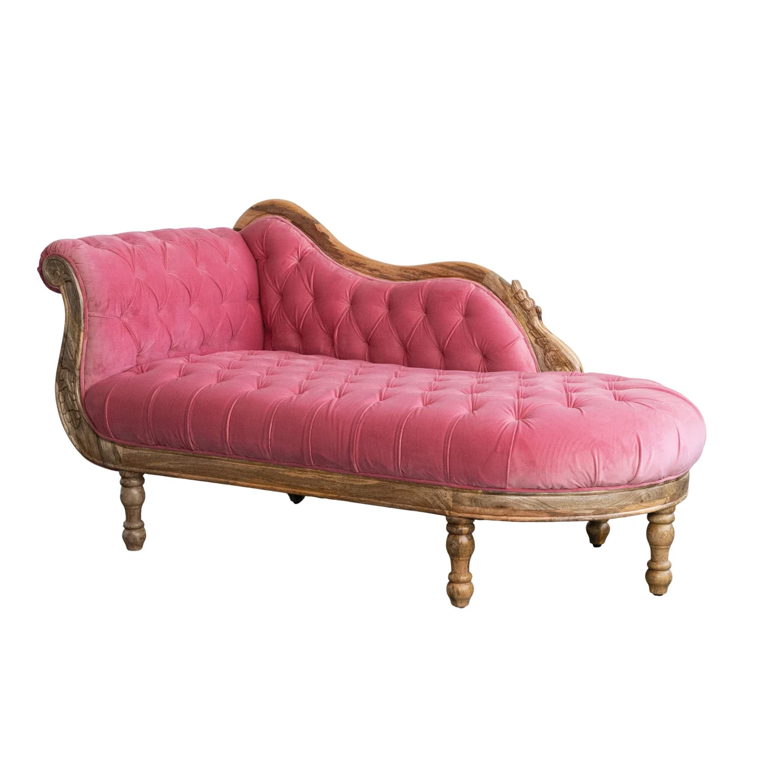 The Pink Velvet Chaise Lounge - Image 3