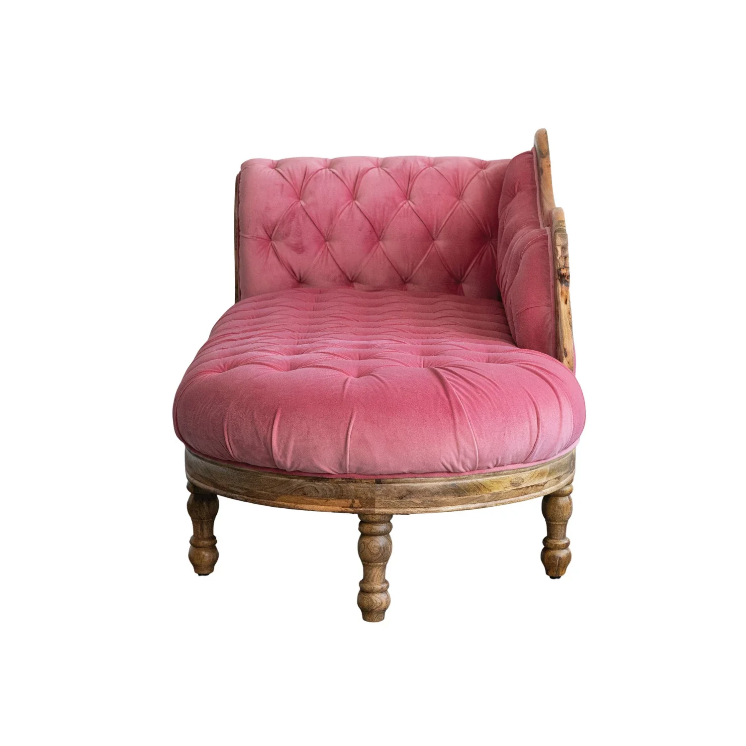 The Pink Velvet Chaise Lounge - Image 4