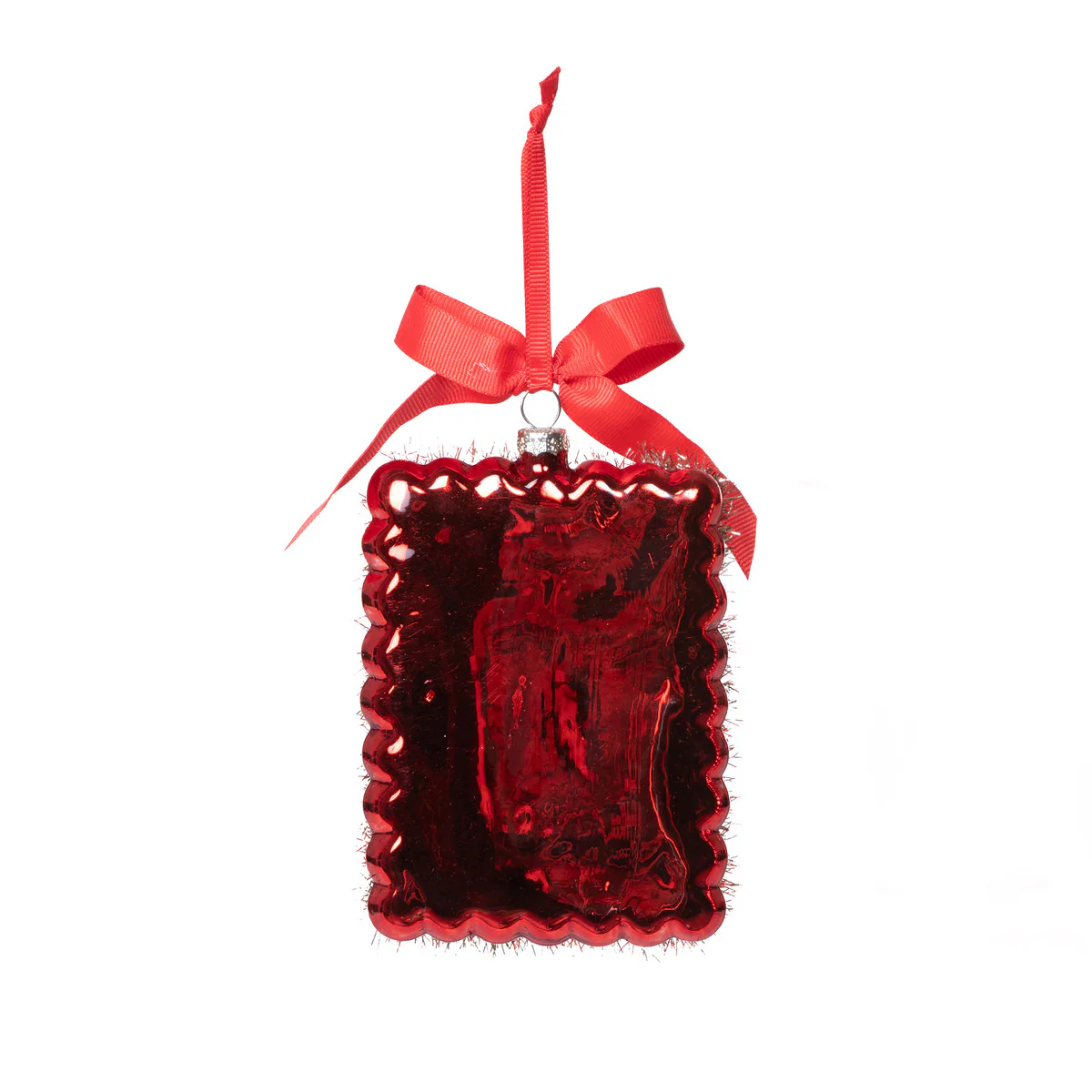 Vintage Style Tinsel Package Ornament - Image 3